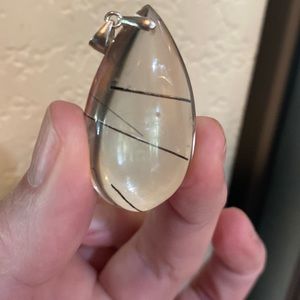 Black tourmaline pendant